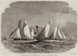 Mouse Lightship'i çevreleyen Royal Thames Yat Kulübü Schooner Maçı